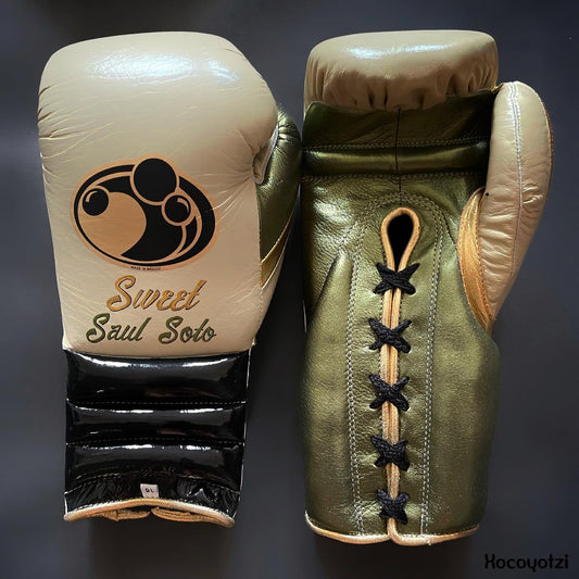 Grant Boxing Gloves Beige/Green/Black Customizable