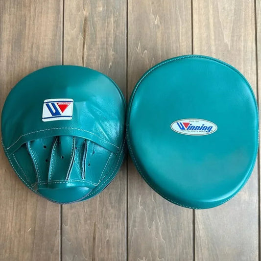 Front Back Custom Made Winning Green Boxing Punch Mitts