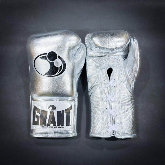 Grant Silver Boxing Gloves Premium Gym Training Pair