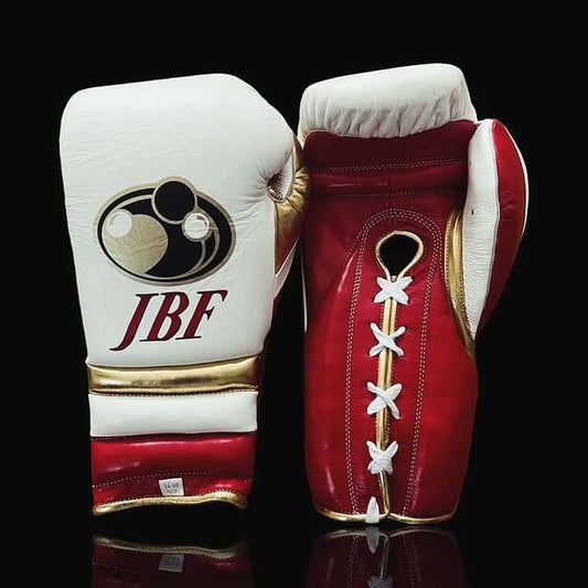 Grant Boxing Gloves Set White/Red/Gold Heavy Duty Training Collection