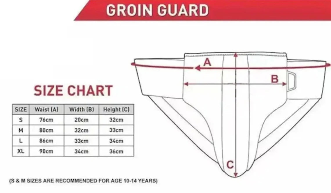Grant Boxing Set Groinguard Size Chart