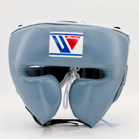 Winning Light Grey Headgear - Cheek Protector Front View