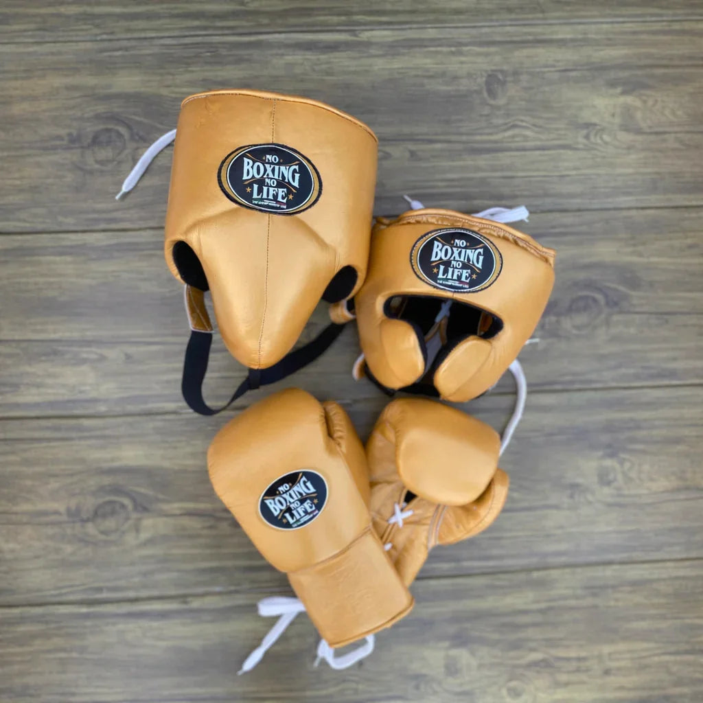 No Boxing No Life Boxing Gloves Set | Gold – GlovesGuard