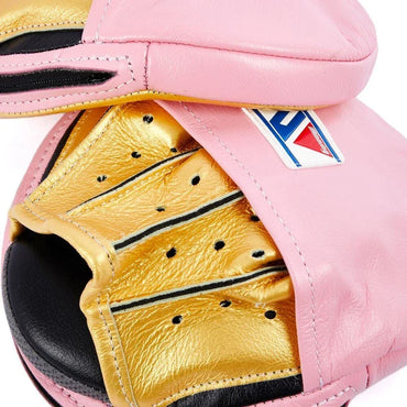 Zoom View Winning Pink & Gold Punching Mitts