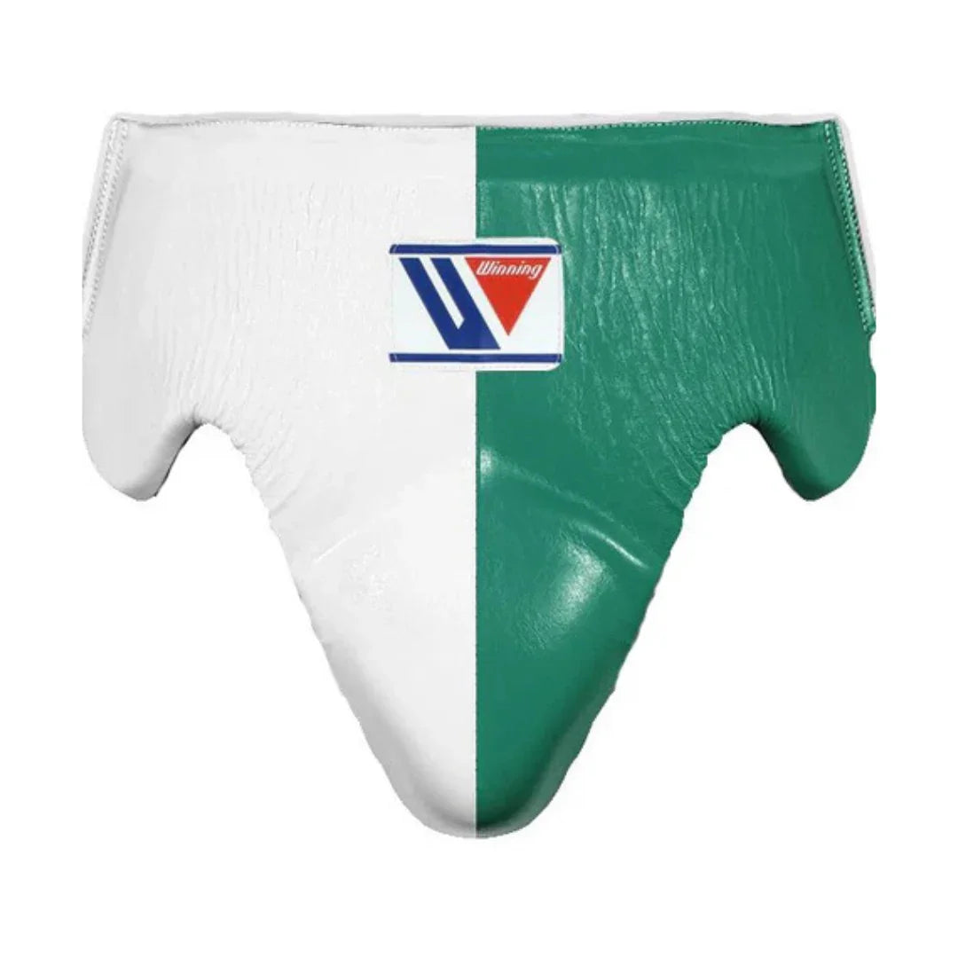 Winning White & Green Groin Guard