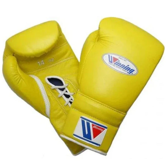 Winning Boxing Gloves  | Lace-Up | Yellow