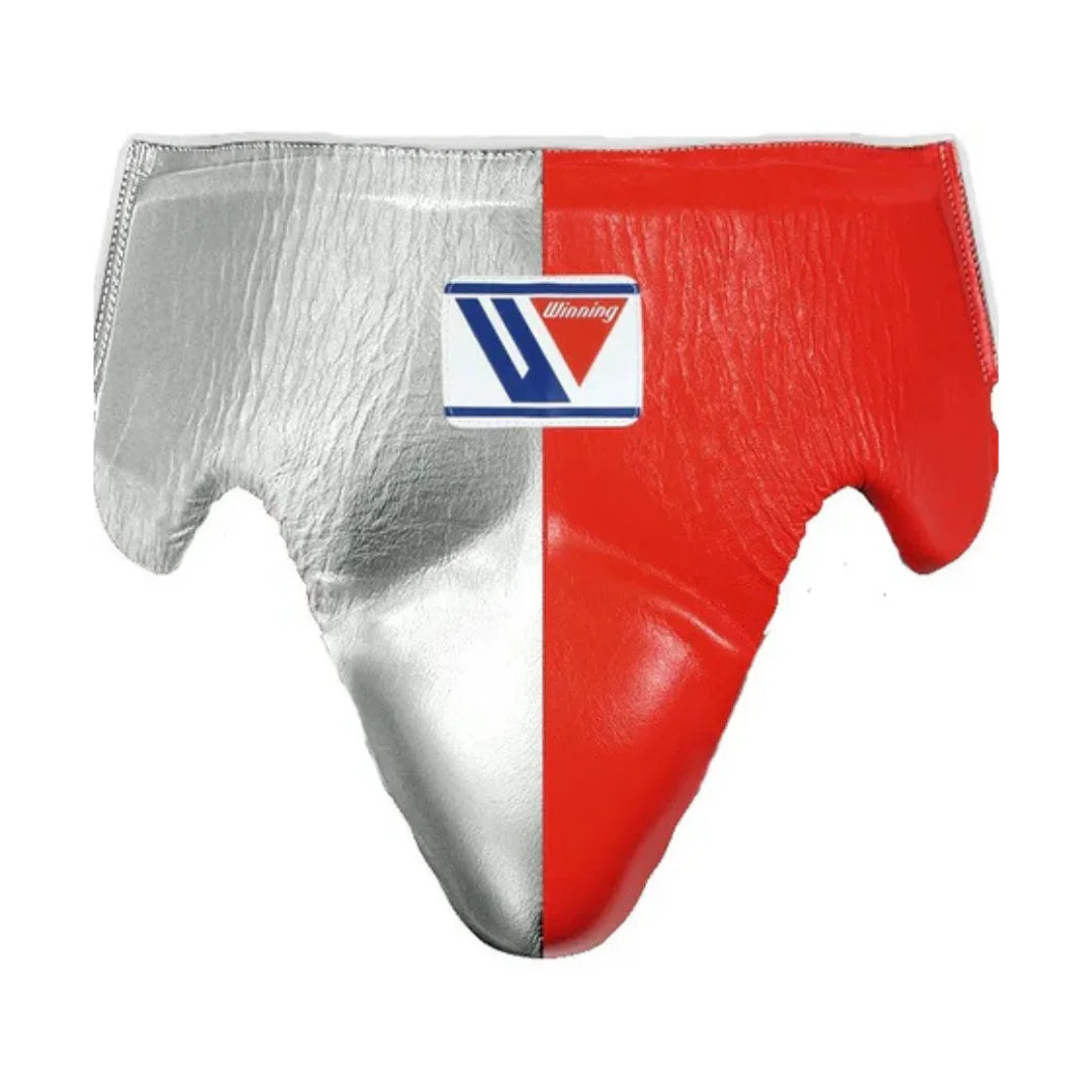 Image of Winning Silver & Red Groin Guard