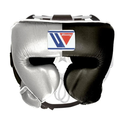 Image of Winning Silver & Black Cheek Protector Boxing Headgear