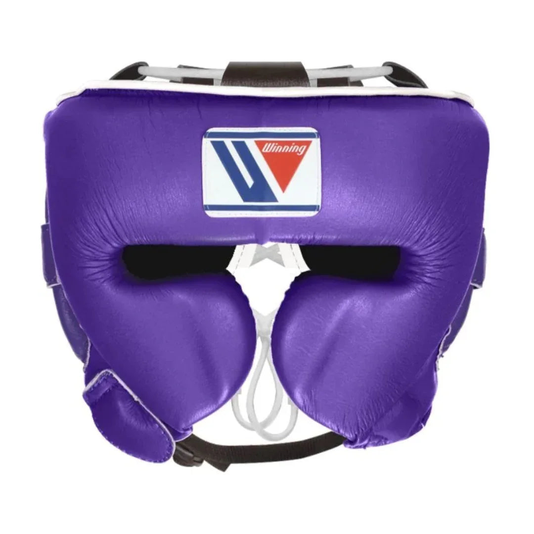 Image of Winning Purple Cheek Protector Boxing Headgear