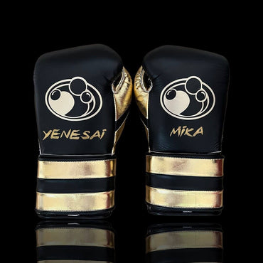 Grant Black/Gold 14oz Boxing Gloves Custom Sparring Gloves Thumb View
