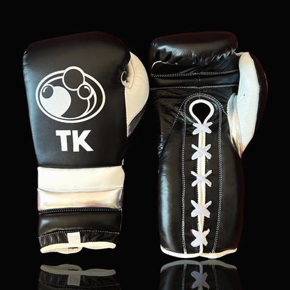 Grant Black/White/Silver 14oz Boxing Gloves High Quality Gym Gloves