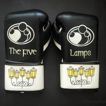 Grant Black/White  Boxing Gloves Durable Sparring Gloves Back View