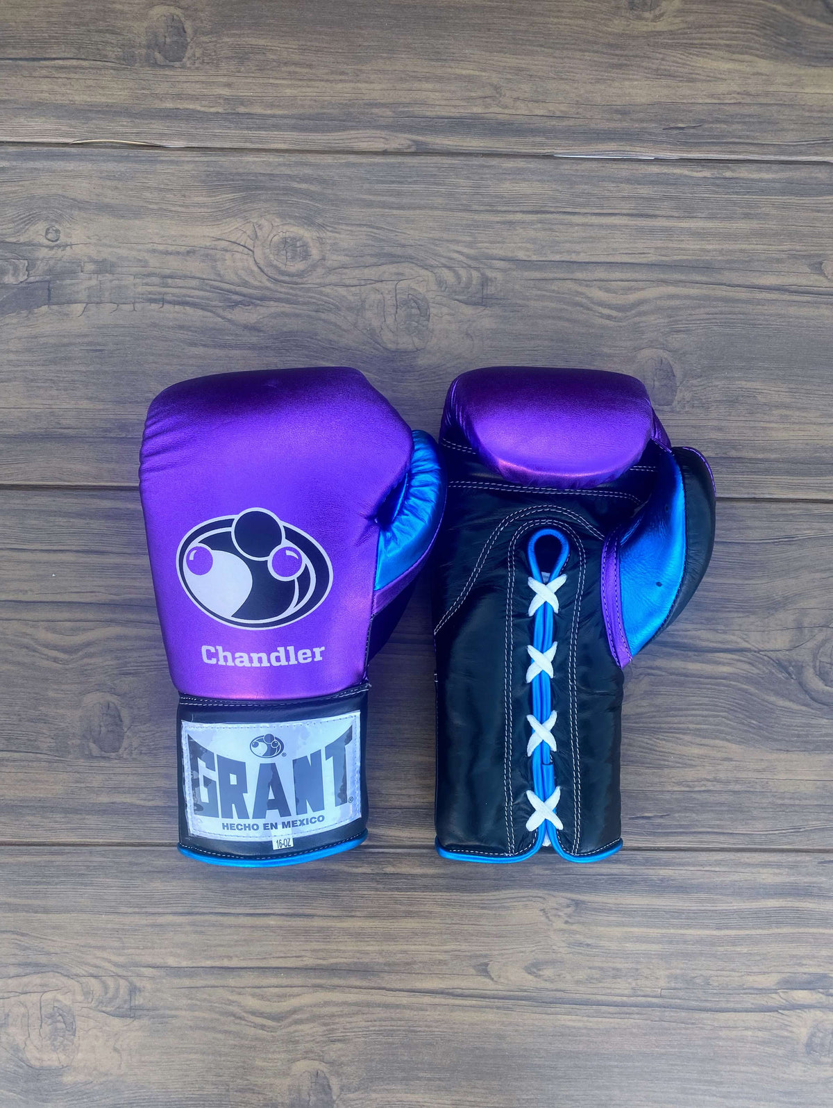 Grant Boxing Gloves Purple/Blue/Black Sparring