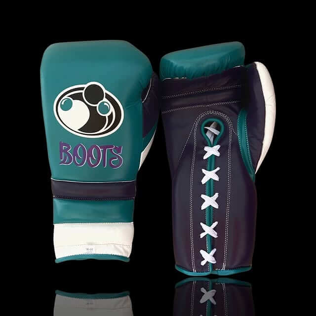 Grant Teal/Purple/White Boxing Gloves Premium Quality Training