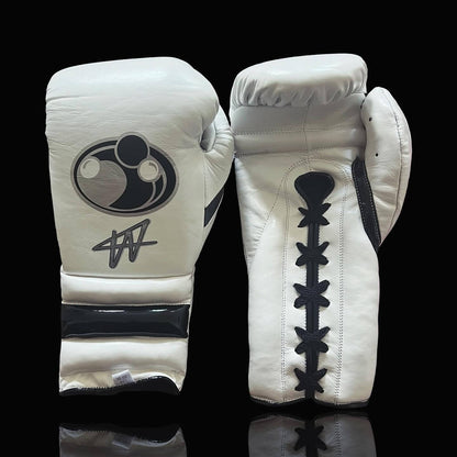 Grant White/Black Full View Leather Boxing Gloves