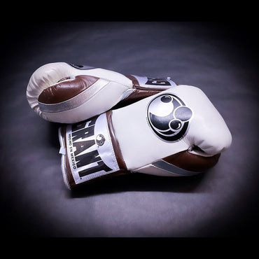 Grant White/Brown/Silver  Boxing Gloves Women Fitness Training Gloves Thumb View