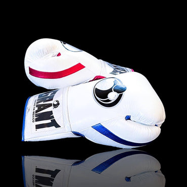 Grant White/Blue/Red Boxing Gloves Thumb View