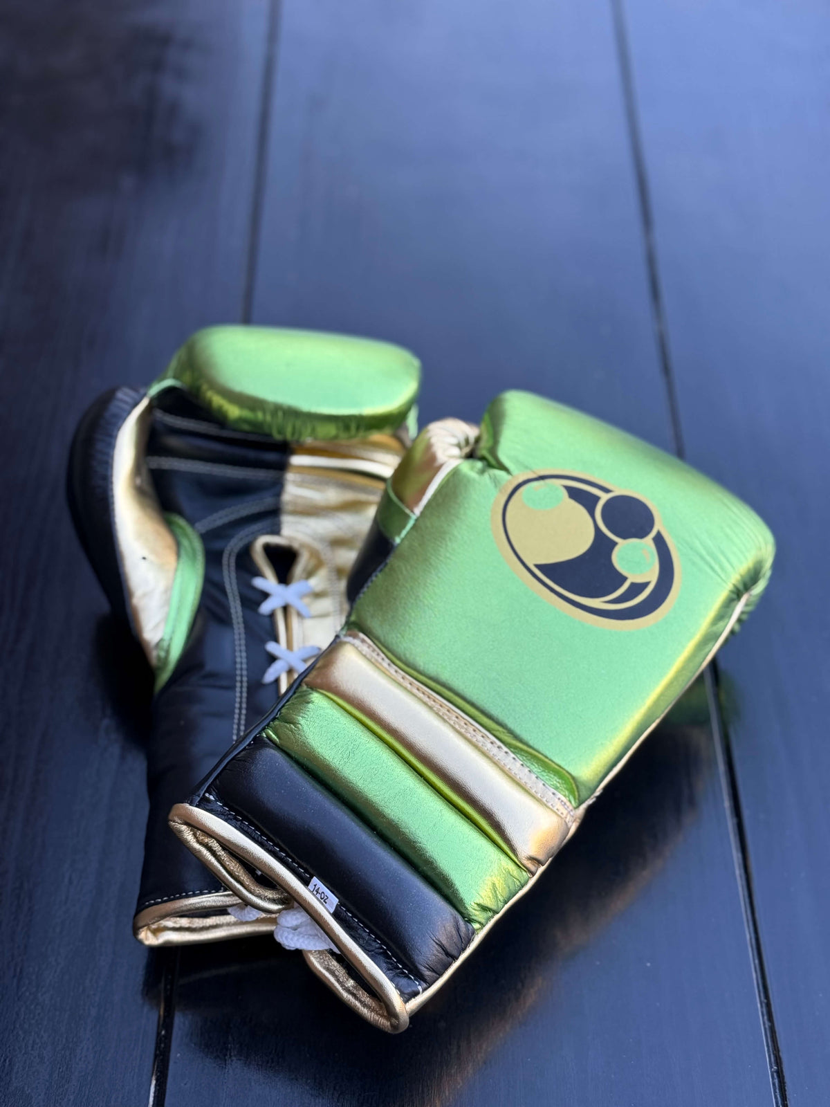 Grant Boxing Sets Green/Gold/Black Leather Gloves