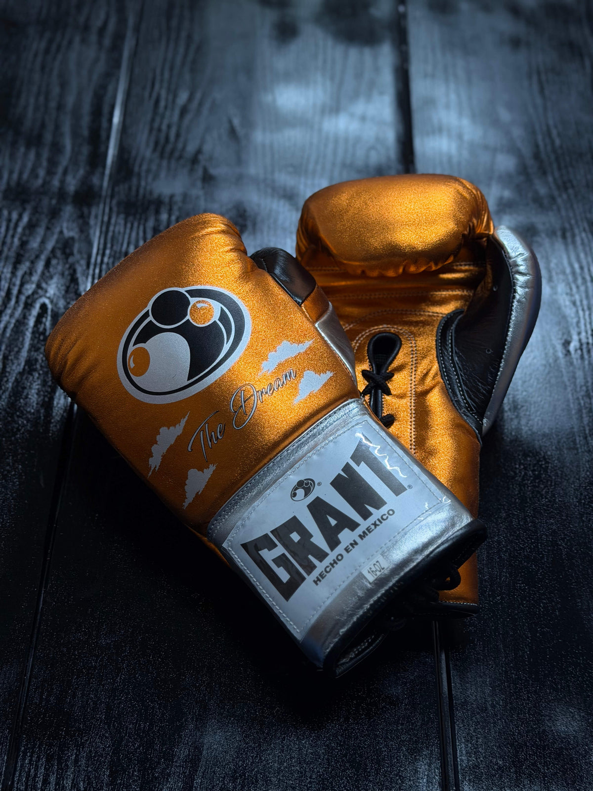 Grant Boxing Sets Orange/Grey/Silver Training Set with Gloves