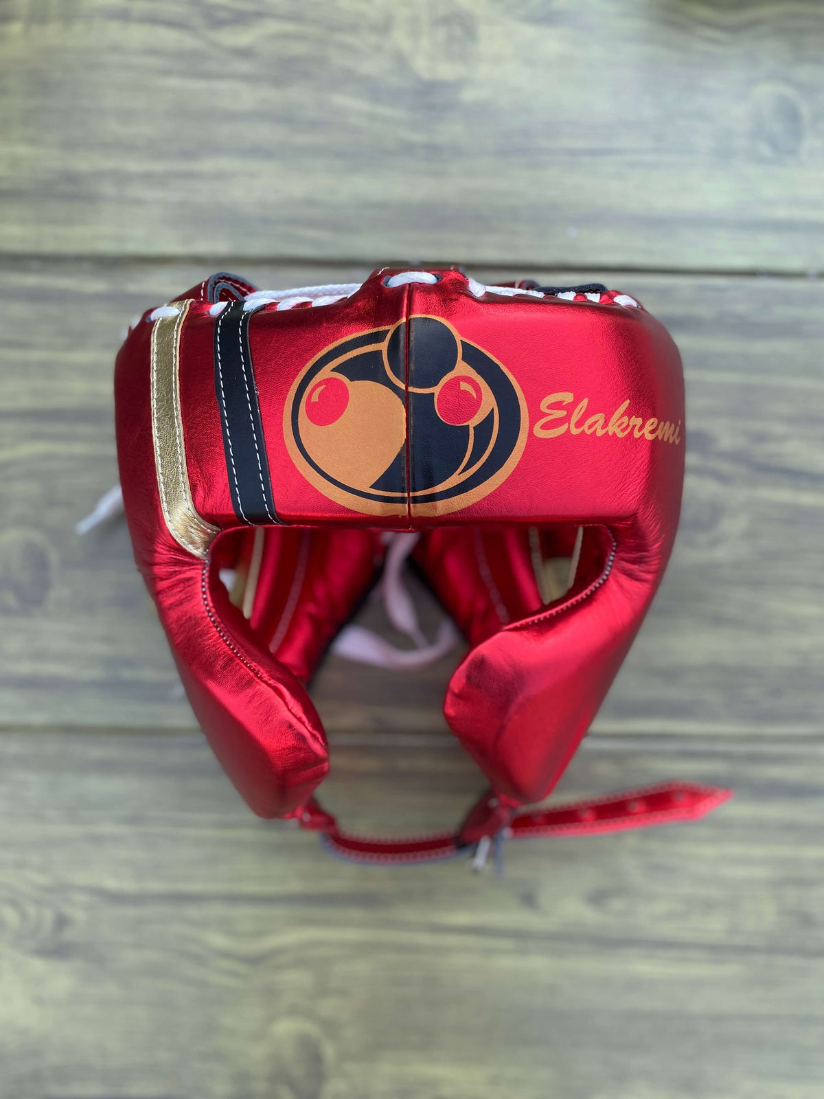Grant Boxing Sets Red/Gold/Black Curved Headguard