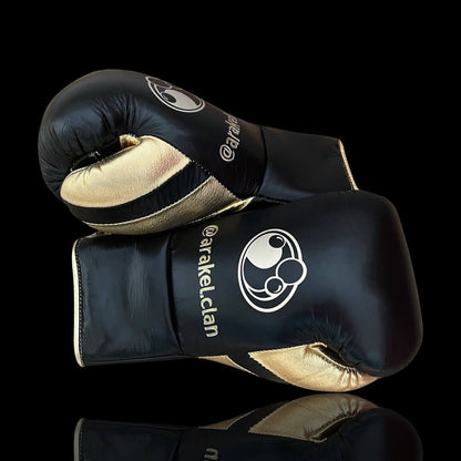 Grant Leather Boxing Set Black/Gold Gloves