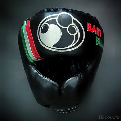Grant Boxing Set Black/Pink/White/Green Lace-Up Headguard 