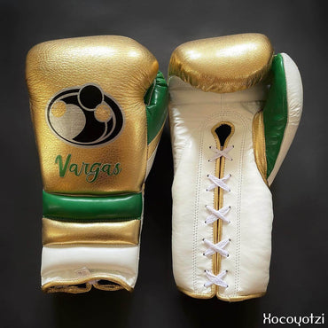 Grant Boxing Set Gold/White/Green Gym Training Gloves