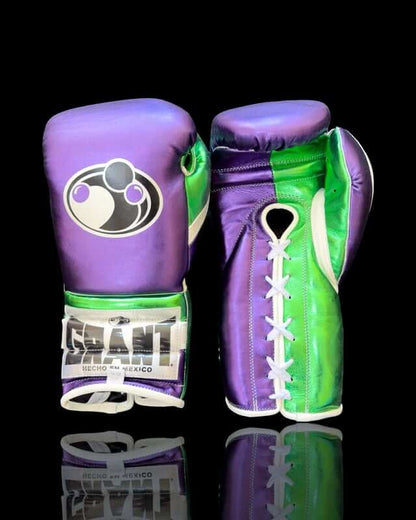 Grant Purple/Green/White Boxing Set Heavy Duty Gloves