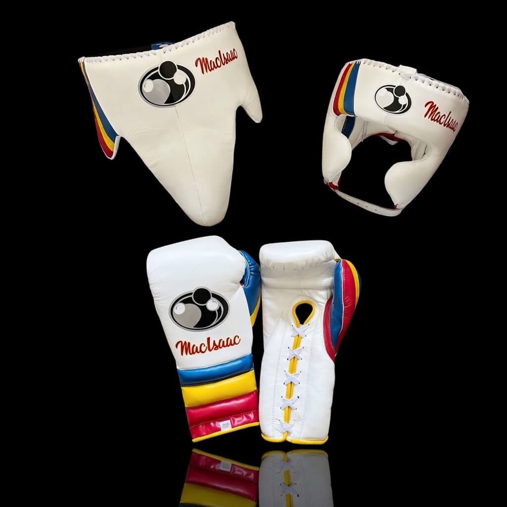 Grant Boxing Gloves Set White/Blue/Yellow/Red Great Value Training Pack
