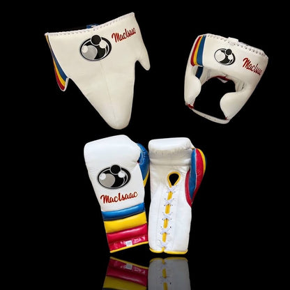 Grant Boxing Gloves Set White/Blue/Yellow/Red Great Value Training Pack