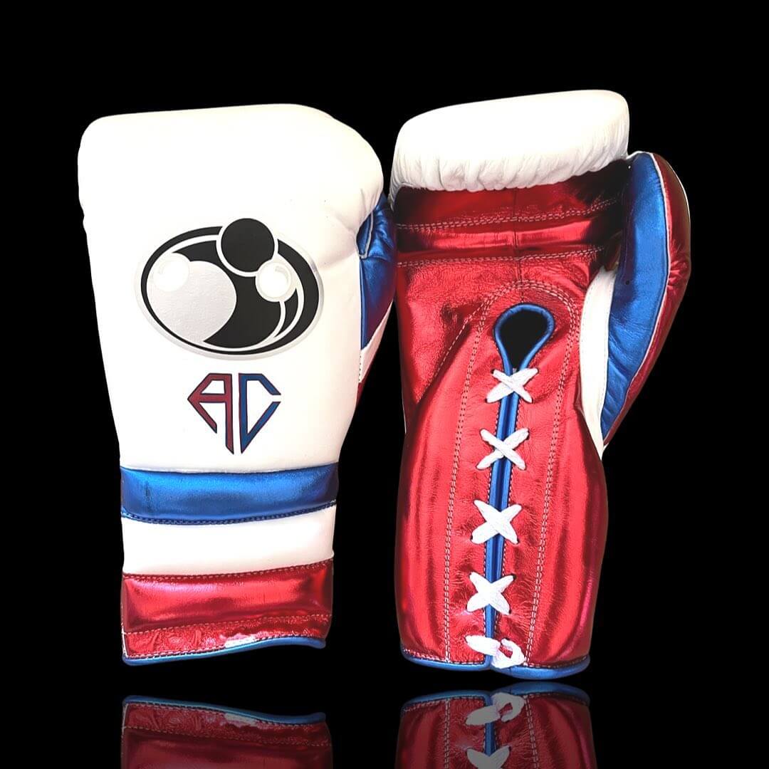 Grant White/Red/Blue Boxing Set Gloves