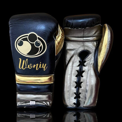 Grant Blue/Grey/Gold Boxing Gloves Women Fitness Training Gloves
