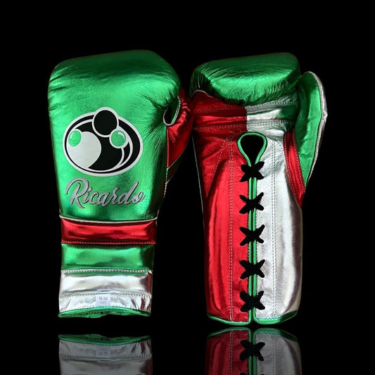 Grant Green/Red/Silver Boxing Gloves Beginner Friendly Training Gloves