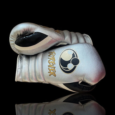 Grant Silver/Black Boxing Gloves Custom Fit Gym Training Thumb View