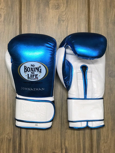 No Boxing No Life Boxing Gloves Blue/White ,ThankGiving gift for Dad, Anniversary gift for Men, Birthday gift for boyfriend, Halloween gift for friends