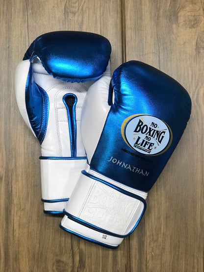 No Boxing No Life Boxing Gloves Blue/White ,ThankGiving gift for Dad, Anniversary gift for Men, Birthday gift for boyfriend, Halloween gift for friends
