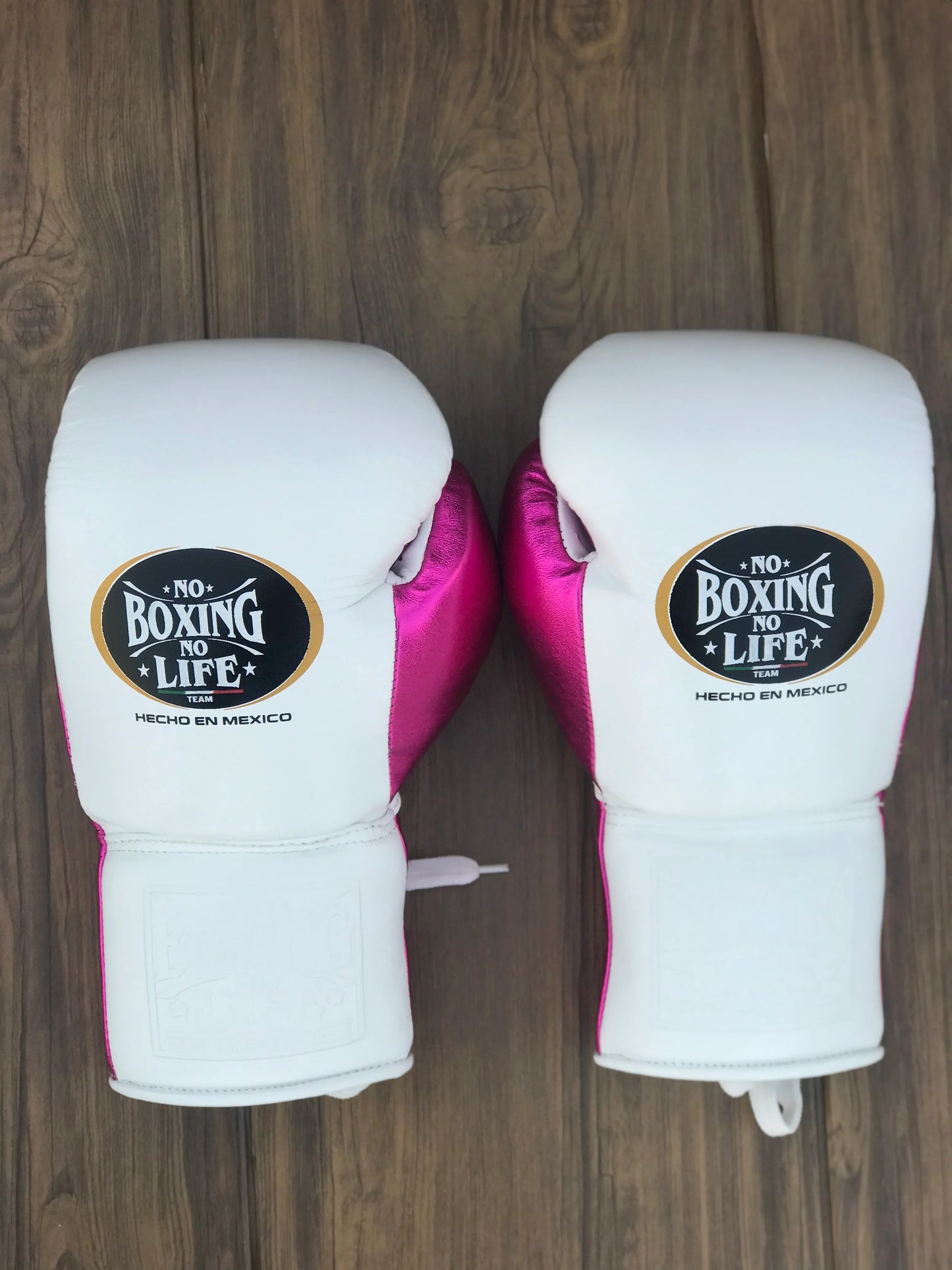 No Boxing No Life Boxing Gloves Set | Pink/White