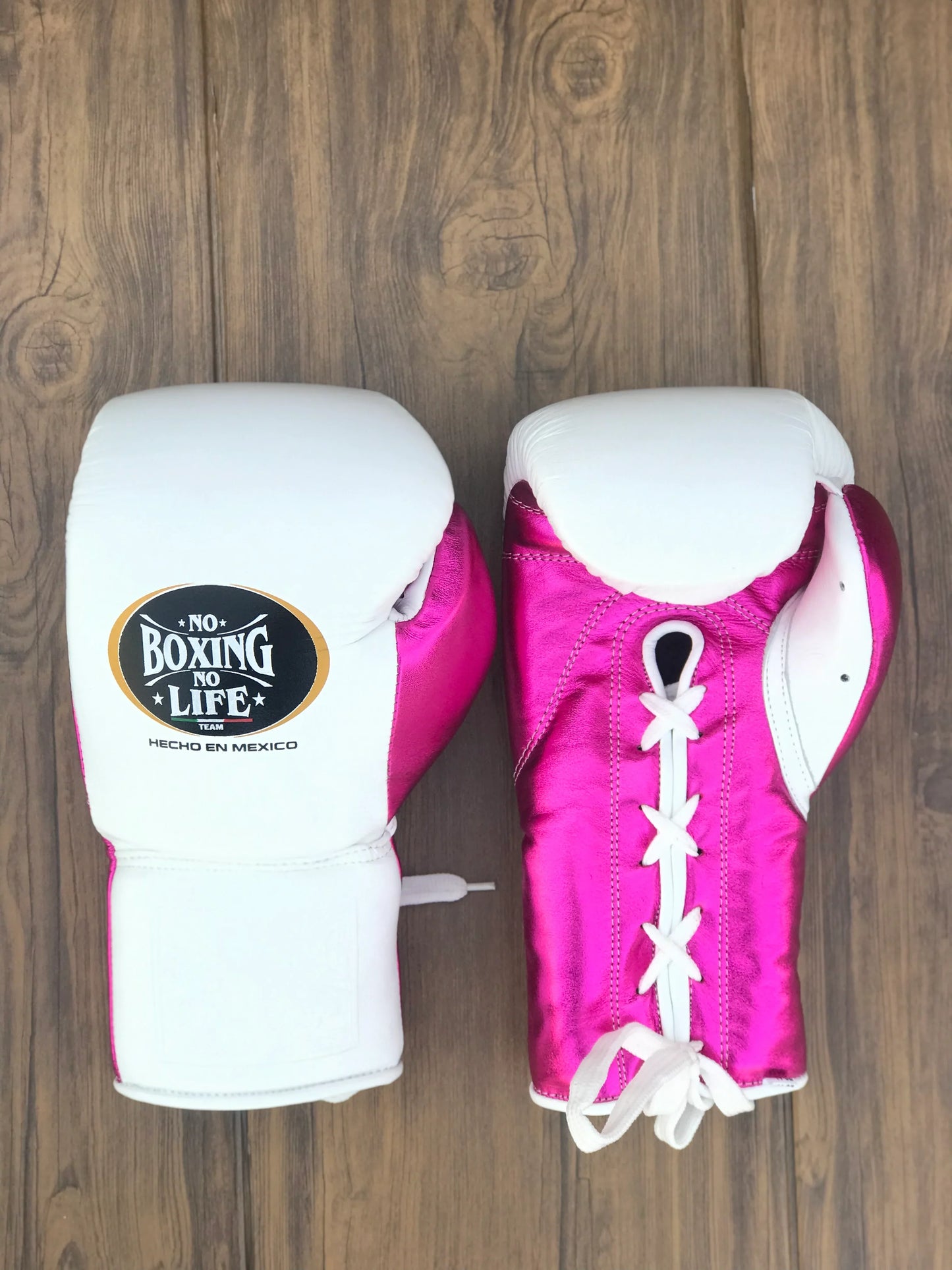 No Boxing No Life Boxing Gloves Set | Pink/White