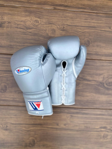 Winning Silver Boxing Gloves