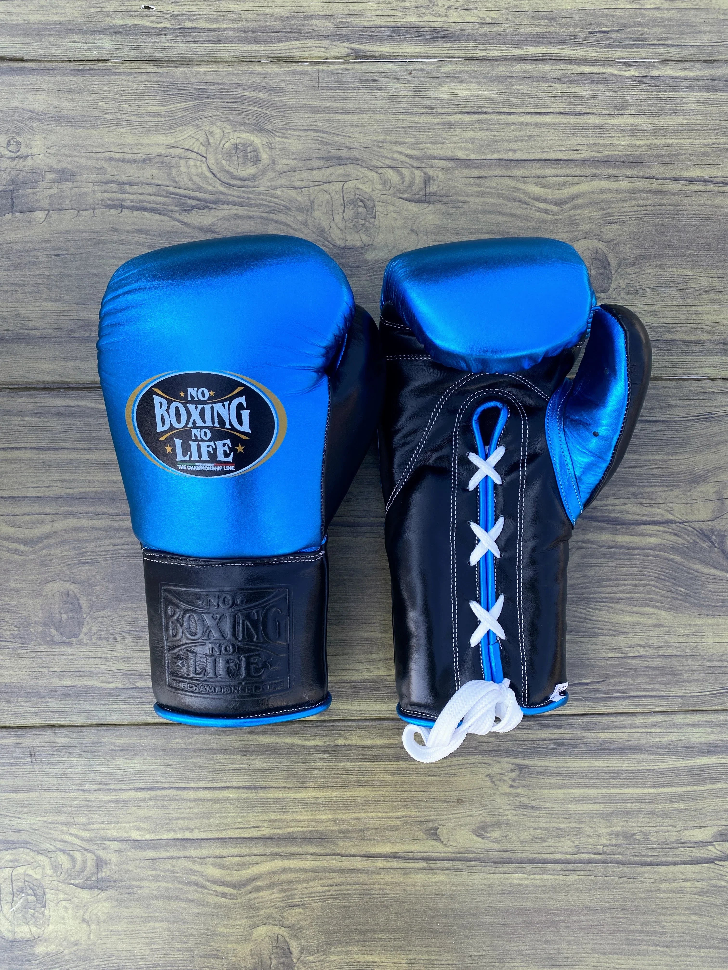 No Boxing No Life Boxing Gloves Set | Blue/Black – GlovesGuard