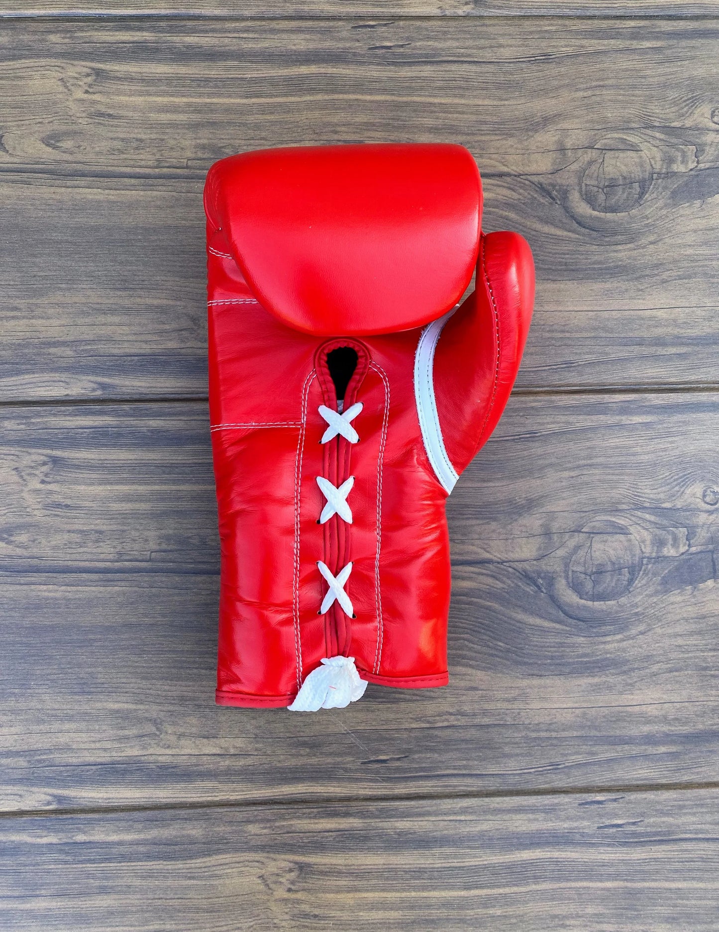 Red Boxing set gloves Bac Side View