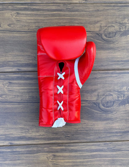 Red Boxing set gloves Bac Side View