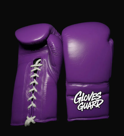 img of Winning Purple Joker Style Lace-Up Boxing Gloves front back